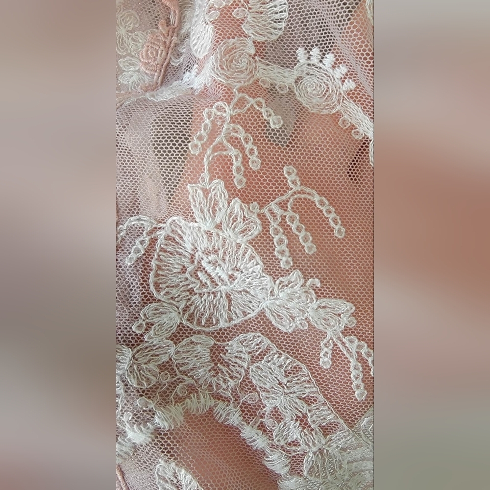 4 Love And Liberty Elegant Lace Top in Soft Pink - Picture 12 of 16
